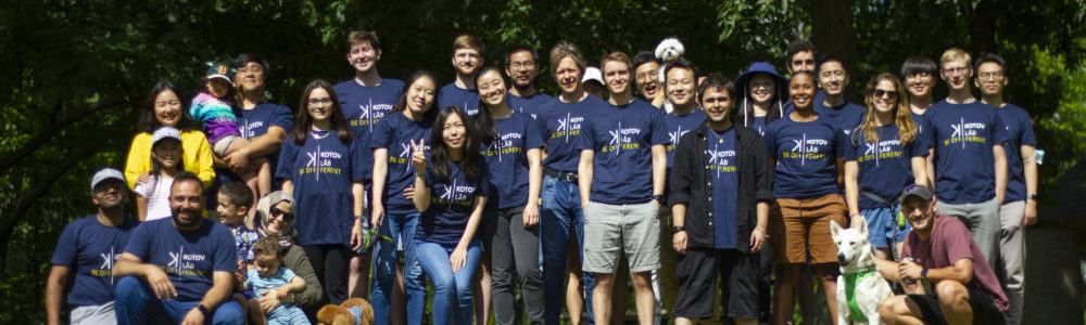 Group photo with all the members wearing Kotov Lab shirts